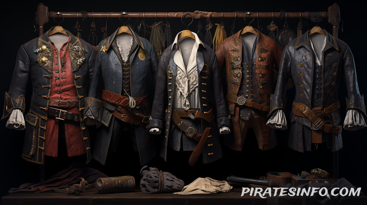 A rack of pirate clothes that looks elegant