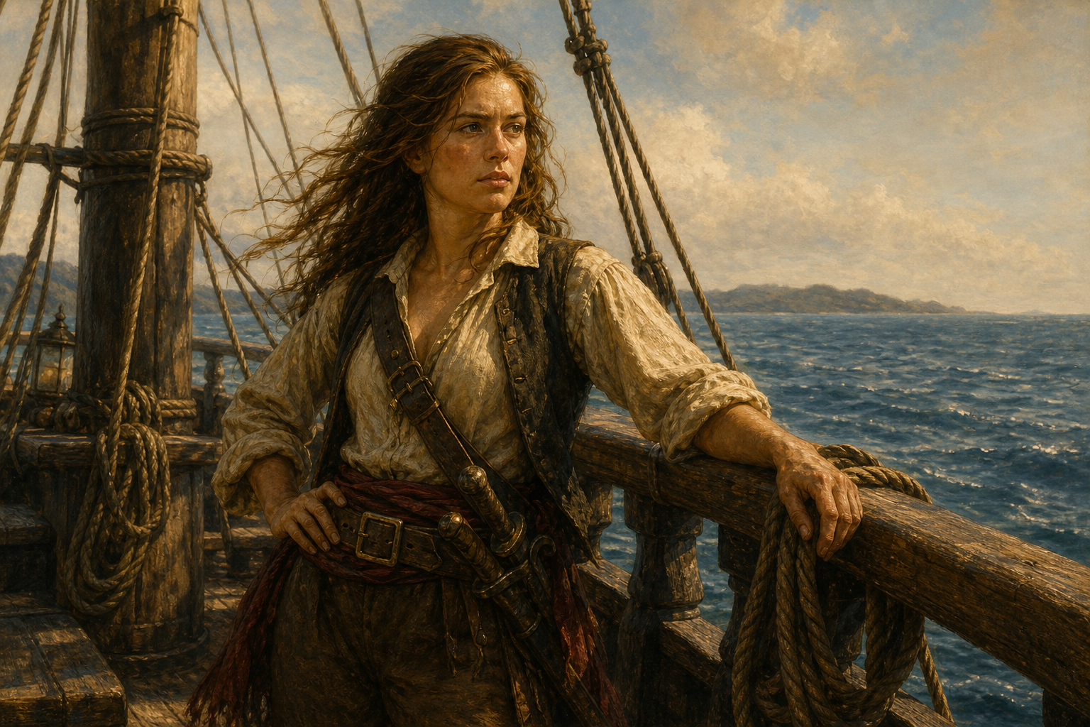 Anne Bonny Was Supposed to Hang. Then History Lost Her editorial illustration.