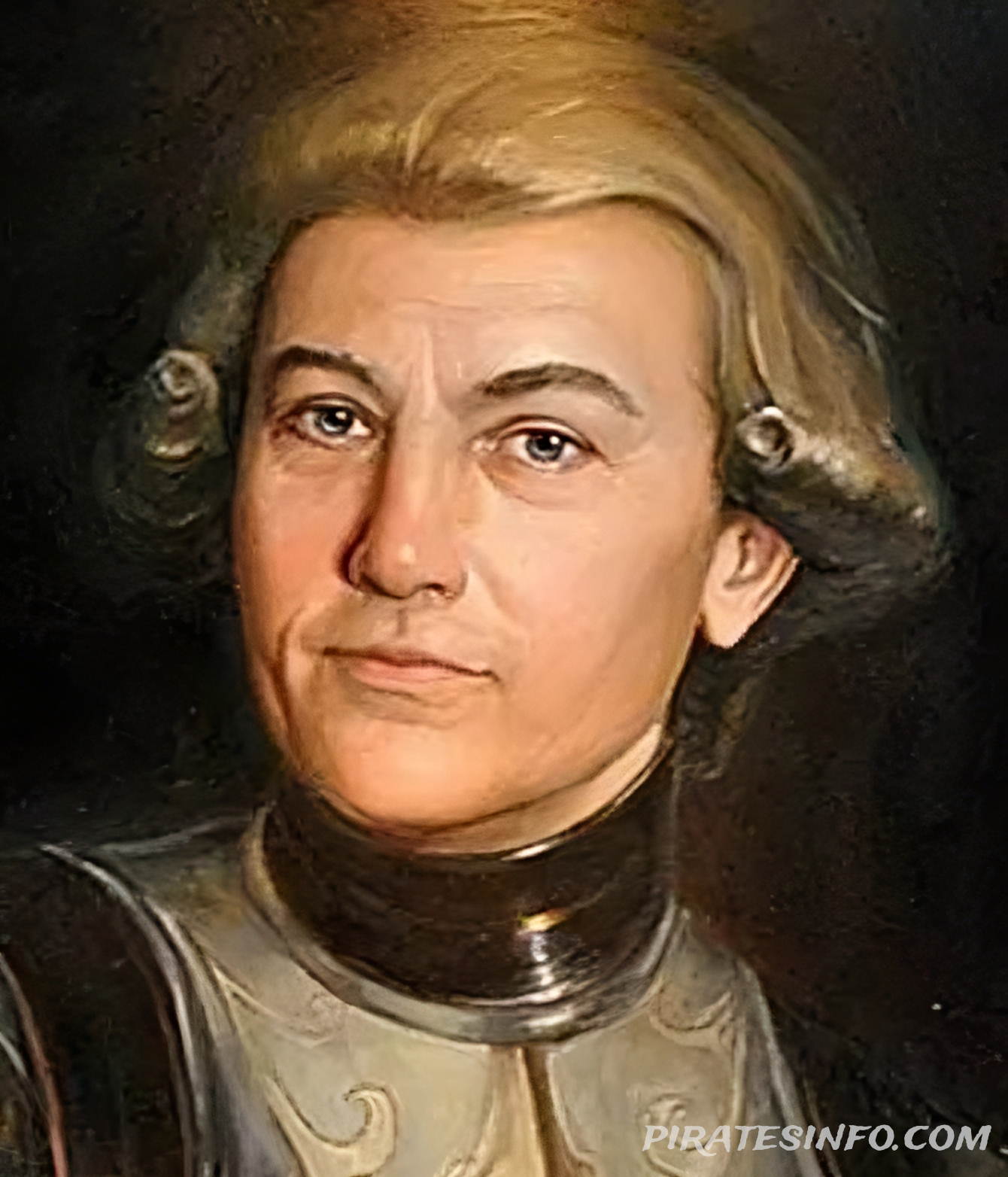 A portrait painted in oil of Maurycy