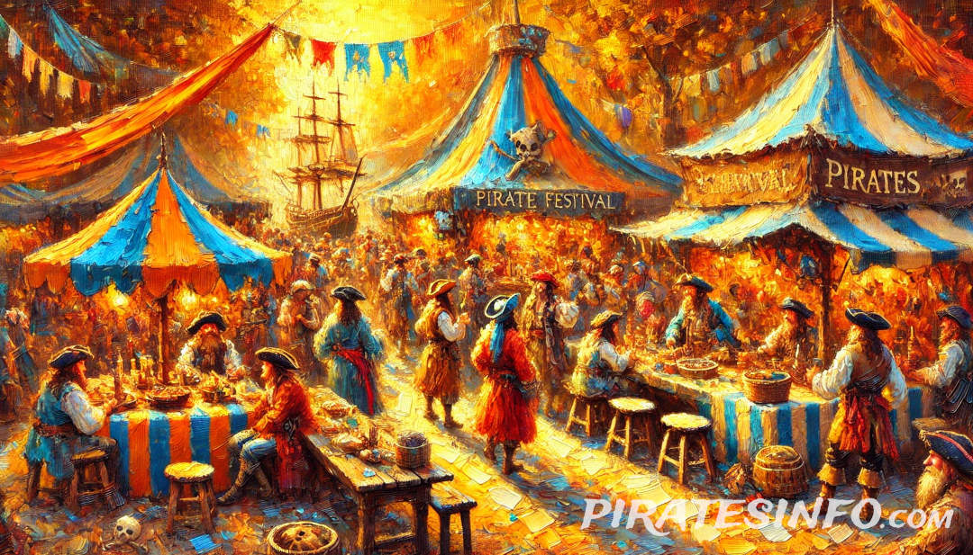 A pirate festival with general merriment