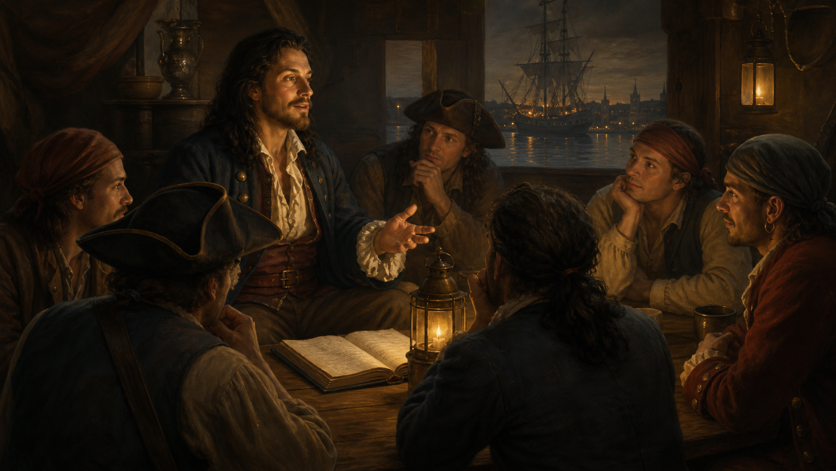 Pirate speech tone and expression.
