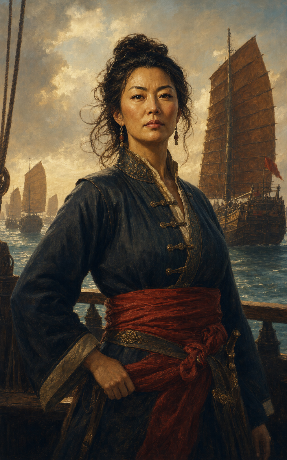 Portrait of Zheng Yi Sao, also called Ching Shih.