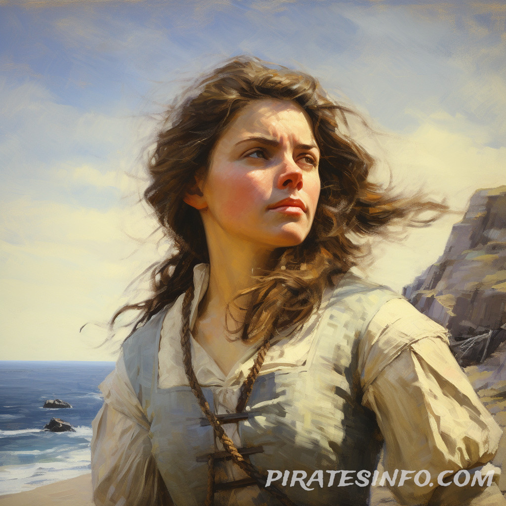 Oil on canvas of an imagined Mary Read